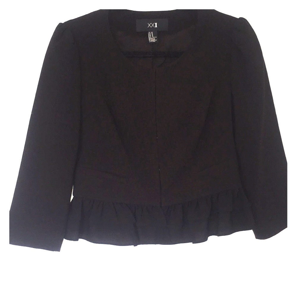 Black Cropped Bolero Jacket